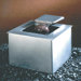 Saa-Deh Square Tabletop Fountain in Stainless Steel Matte Finish