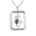 Starry Nights Sterling Silver and Black Diamond Scorpio Star Sign Dog Tag Pendant