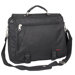 Expandable Portfolio Briefcase with Soft Leather Handle in Black