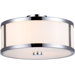 Uptown 3 Light Semi Flush Mount