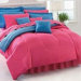 10-Piece Twin XL-Size Dorm Room in a Box in Pink / Blue