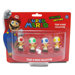 Super Mario Mini Toad Figures (Set of 4)