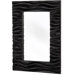 Contemporary Plain Mirror in Black Lacquer