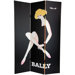 6" Tall Double Sided Vintage Women Canvas Room Divider