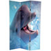 6Feet Tall Double Sided Dolphin and Clownfish Room Divider