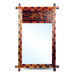 43" Hand Painted Bamboo Wall Mirror