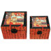 Flying Emperor Storage Box in Red (Set of 2)