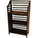 33" Natural Fiber Shelving Unit in Mocha