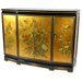 Gold Leaf Slant Front Cabinet