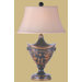 24" Lamp in Black Wooden Lacquer