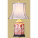 22" Porcelain Coral Scallops Jar Lamp