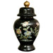 11" Birds and Flowers Temple Jar 
