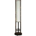 39" Koru Japanese Shoji Lantern in Dark Stain