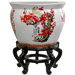 Fishbowl in Cherry Blossom Design in White