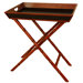 Bamboo Tea Tray and Trestle Stand Set
