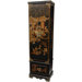 Tall Floor Jewelry Armoire in Black Lacquer