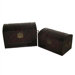 Black Calligraphy Round Top Jewelry Box Set