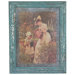 Rustic Mother and Child Garden Framed Picture