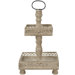 Rustic Two Tiered Scroll Square Serving Tray