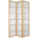 72" Double Crossed Bamboo Tree Room Divider in Natural