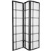 Double Sided Double Cross Room Divider in Black