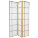 Double Sided Double Cross Room Divider in Natural