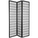 Double Sided Window Pane Room Divider in Black