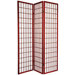 Double Sided Window Pane Room Divider in Rosewood