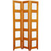 Double Sided Photo Display Room Divider in Honey