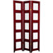 Double Sided Photo Display Room Divider in Rosewood