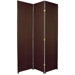 Tall Woven Fiber Room Divider in Dark Mocha