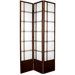 7 Feet Tall Double Cross Shoji Screen in Walnut