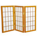 2 Feet Tall Desktop Window Pane Shoji Screen in Honey