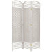 5.5 Feet Tall Fiber Weave Room Divider in White