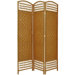 5.5 Feet Tall Fiber Weave Room Divider in Light Beige