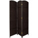Diamond Weave 3 Panel Room Divider in Black