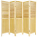 Beadboard 5 Panel Room Divider in Natural
