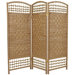 Fiber Weave 3 Panel Room Divider in Dyed Natural