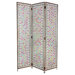 Tall Fleur de Lis Beaded Monarchy Room Divider