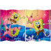 Tall Double Sided SpongeBob and Patrick Canvas Room Divider