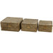 Hand Woven Covered Basket (Set of 3)