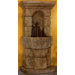 Wall Cast Stone Linari Rosette Fountain