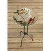 Song Birds Bird Bath in Glass