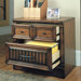 Barcelona 32" File Base in Dark Red Walnut