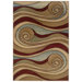 Adana Brown/Blue Swirling Rug