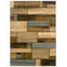 Adana Blue/Berber Oblong Blocks Rug