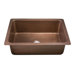 Pisa Hand Hammered Copper Single Bowl Kitchen Sink