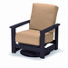 Leeward Swivel Rocking Dining Arm Chair with Cushion