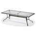 92'' Rectangle Glass Top Dining Height Table