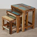 Halebid Stripped 3 Piece Nesting Table